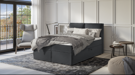 Boxspring postelja Jake - 140x200 cm - tkanine Enjoy 