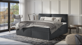 Boxspring postelja Jake - 200x200 cm - tkanine Enjoy