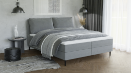 Boxspring postelja Louis - 140x200 cm - tkanine Crown
