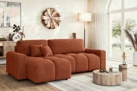 Kotna sedežna garnitura Luki - tkanine Flow