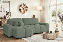 Kotna sedežna garnitura Luki - tkanine Neve