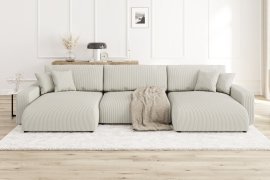 Kotna sedežna garnitura Sara v U obliki 