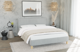 Postelja Tina - 140x200 cm - tkanine Solid 03