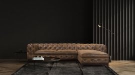 Kotna sedežna garnitura Terell - tkanine Gobi, Riviera