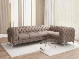 Kotna sedežna garnitura Chelsea Bis 3+C+1 - r - žamet Amore 25