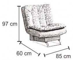 Sedežne garniture Arkos - Fotelj Kasia