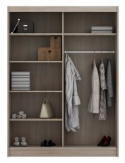 Garderobna omara z drsnimi vrati Infiniti - hrast sonoma