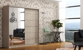 Garderobna omara z drsnimi vrati Infiniti - hrast sonoma