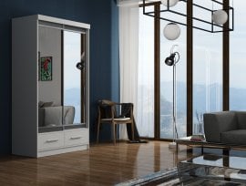 Garderobna omara z drsnimi vrati Margo 120