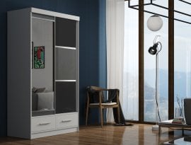 Garderobna omara z drsnimi vrati Margo Bis 120