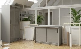 Komplet za spalnico Slim - siv