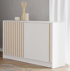 Komoda Royal - bela/votan hrast