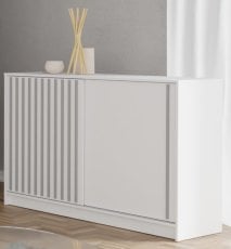 Komoda Royal - bela/siva