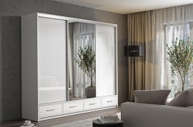 Garderobna omara Lopez 250 cm - bela