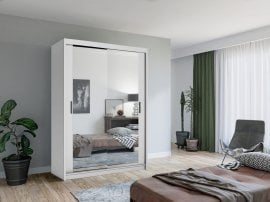 Garderobna omara Lux 150 cm - bela