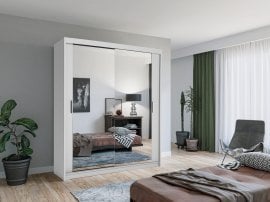 Garderobna omara Lux 180 cm - bela