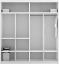 Arkos meble - Garderobna omara Lux 203 cm - siva
