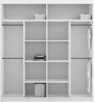 Arkos meble - Garderobna omara Lux 203 cm - siva