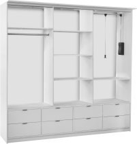 Arkos meble - Garderobna omara Malaga LED - 250 cm