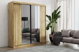 Garderobna omara Molli 200 cm - votan hrast