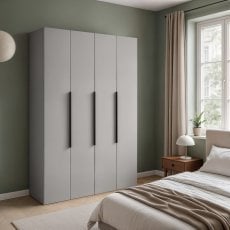 Garderobna omara Nicea 160 cm - siva