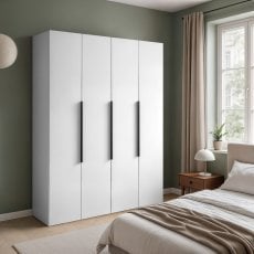 Garderobna omara Nicea 180 cm - bela