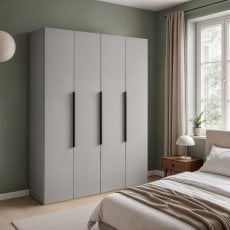 Garderobna omara Nicea 180 cm - siva