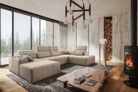 Sedežna garnitura v U-obliki Mindy VI