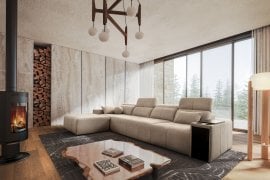 Kotna sedežna garnitura Mindy XII