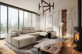 Sedežna garnitura v U-obliki Mindy IV Mix