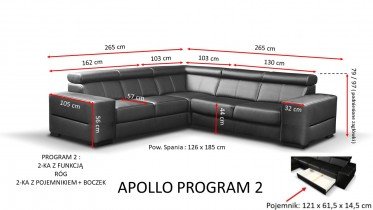 Benix - Kotna sedežna garnitura Apollo 2