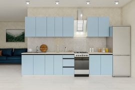 Kuhinjski sestav Alfa 260 cm - white unicolor