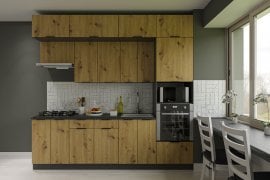 Kuhinjski sestav Сraft 260 cm - graphite grey