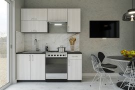 Kuhinjski sestav Modest 180 cm - graphite grey