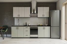 Kuhinjski sestav Modest 200 cm 3 - graphite grey