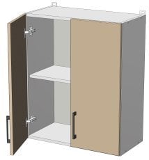 Zgornji modul Modest - W-60/72 - korpus bel unicolor