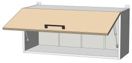 Zgornji modul Modest - W-80/36 - korpus stone grey