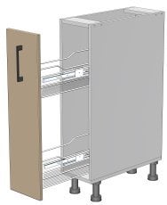 Spodnji modul Modest - LC-20/82 - korpus bel unicolor