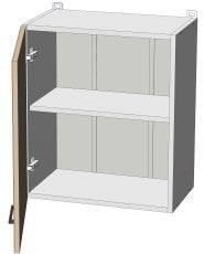 Zgornji modul Modest - W-50/57 - korpus bel unicolor