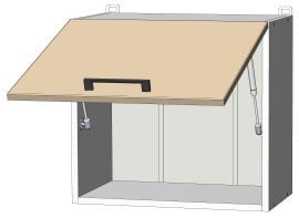 Zgornji modul Modest - W-60/46 - korpus sonoma hrast