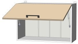 Zgornji modul Modest - W-80/46 - korpus stone grey