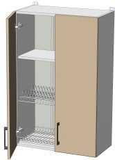 Zgornji modul z odcejalnikom Modest - WD-60/92 - korpus bel unicolor