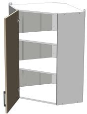 Zgornji kotni modul Modest - WC-60/60/92 - korpus bel unicolor