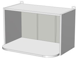 Zgornji modul Modest - WM-60/36 - korpus venge