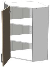 Zgornji kotni modul Modest - WC-60/60/92 - korpus sonoma hrast