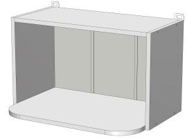 Zgornji modul Modest - WM-60/36 - korpus stone grey