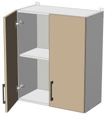 Zgornji modul Sunrise Premier - W-60/72 - korpus milky hrast