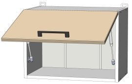 Zgornji modul Sunrise Premier - W-50/36 - korpus graphite grey