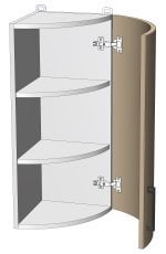 Zgornji kotni modul Sunrise Premier - WRF-30/72 - korpus bel unicolor