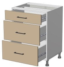 Spodnji modul Sunrise Premier - LD-(1+2)60/82 - korpus sonoma hrast